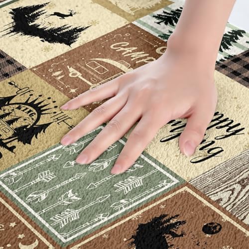 Erosebridal Rv Camper Theme Bathroom Rug Set 16x24
