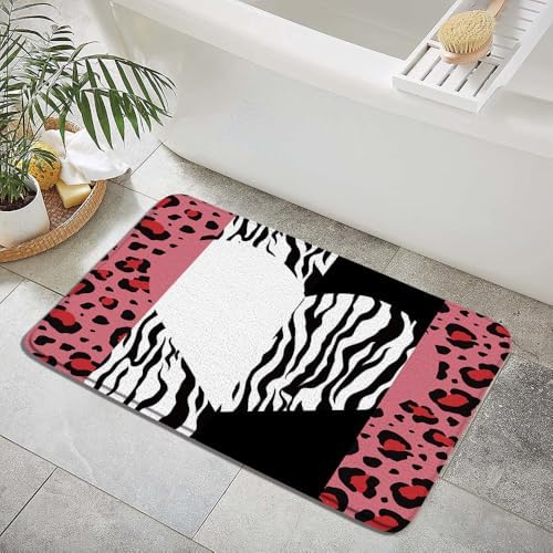 Leopard Print Bath Mat 16x24 Inch