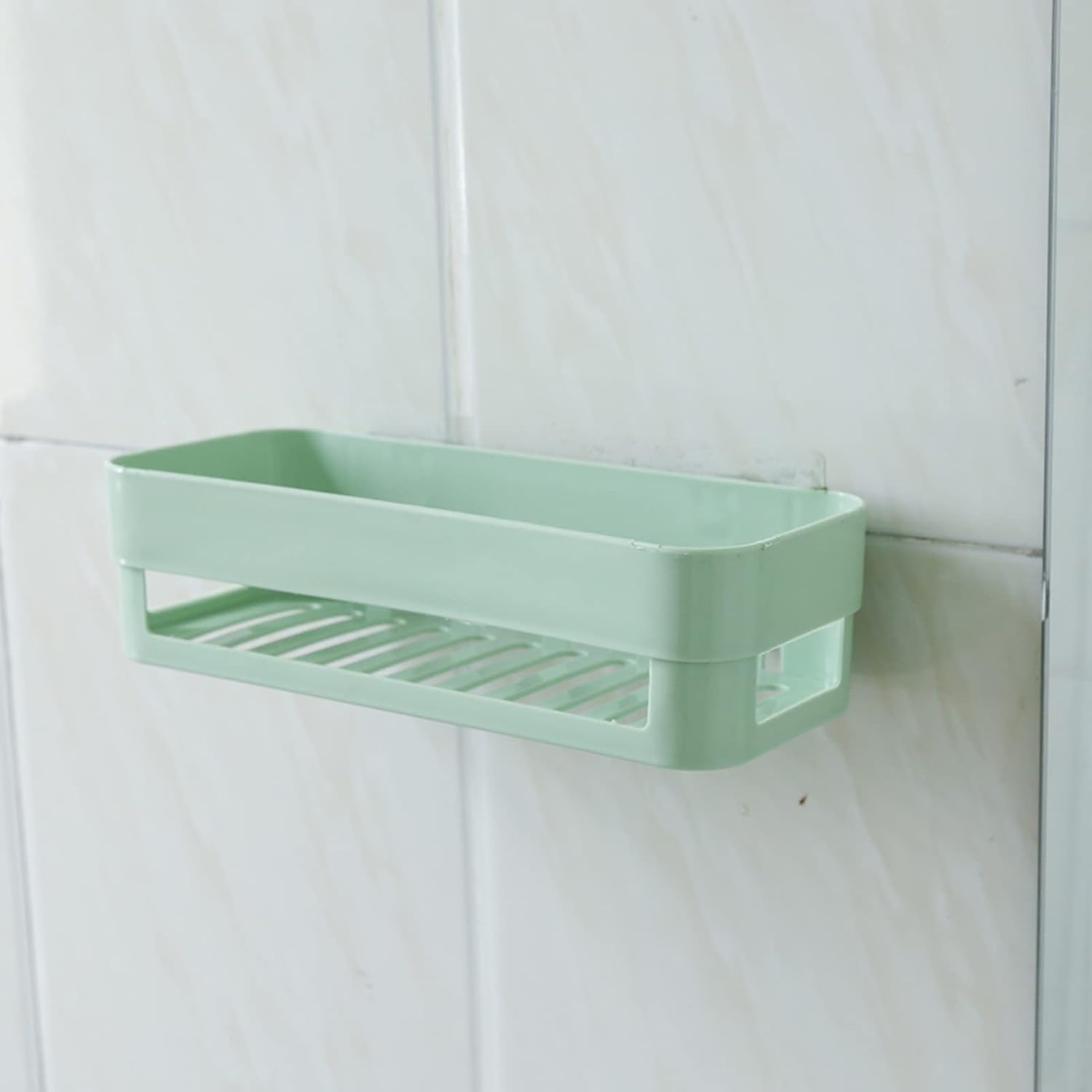 Hilitand Wall Storage Shower Caddy Hanging Corner Rustproof Green
