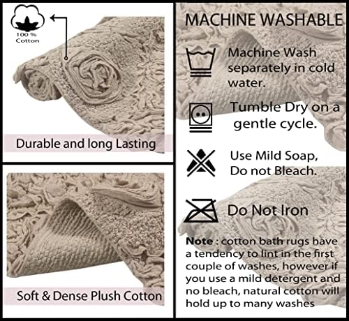 Home Weavers Modesto Bath Rug 100 Cotton