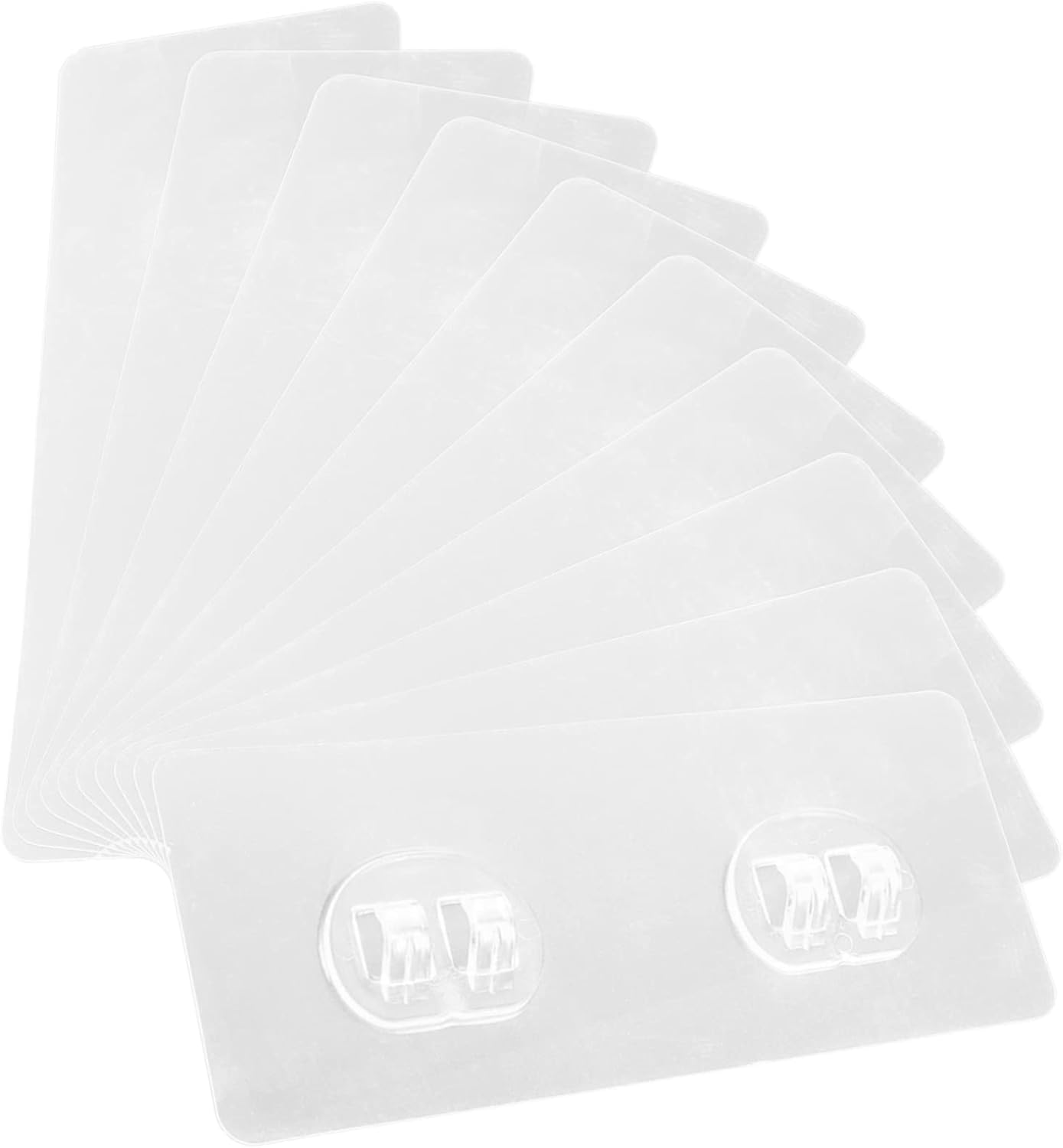 Cabilock 20 Pcs Non-Marking Double Claw Shower Shelf Hooks