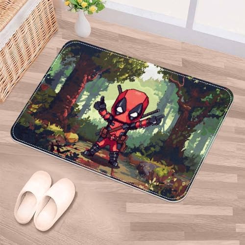 CMJSGG Deadpool Chair Rug - 60x40cm Machine Washable