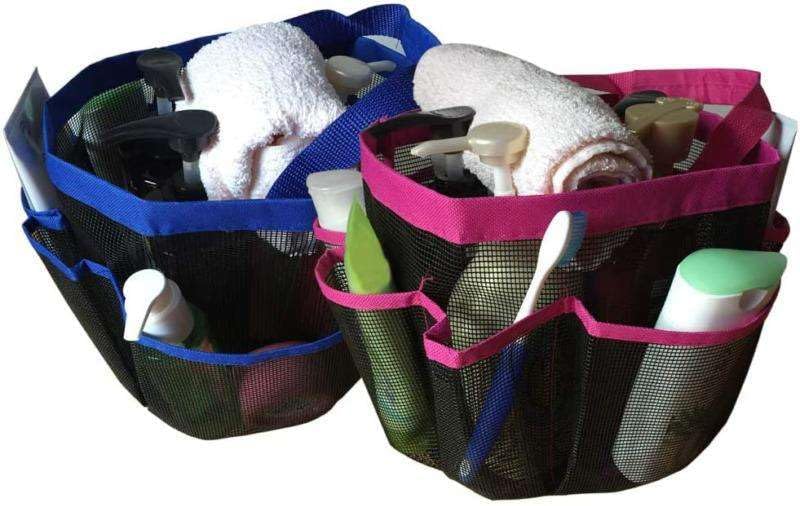 FINANCIALLY LIT LKOP 2 Pack Mesh Shower Caddy
