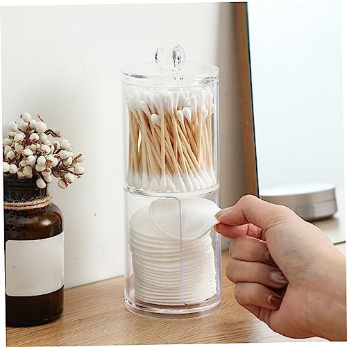 Cotton Pad Holder Container Elegant Bathroom Storage Stand