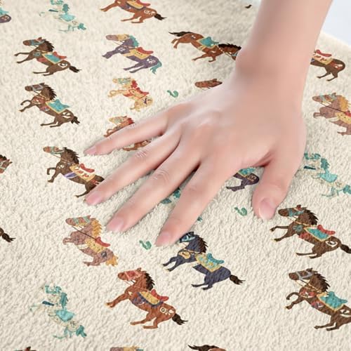 Feelyou Horse Bath Mat 16x24 Farm Style Rugs for Kids