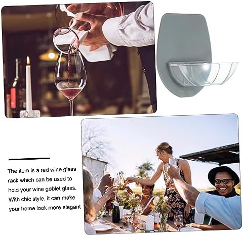 Cabilock Wall Cup Holder for Bathroom Kitchen Grey