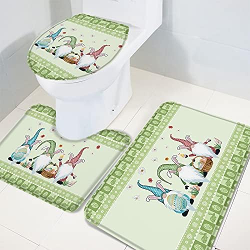 YESOF66 3 Piece Bathroom Rug Set with Non-Slip Anti-Slip Design 1