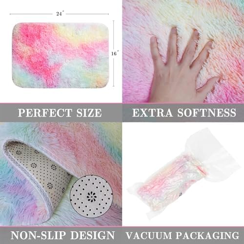 ConCus-T Rainbow Bath Mat Set 24 x 16