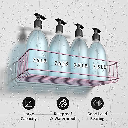 TONLEA 2-Pack Shower Caddy with Hooks Pink 1