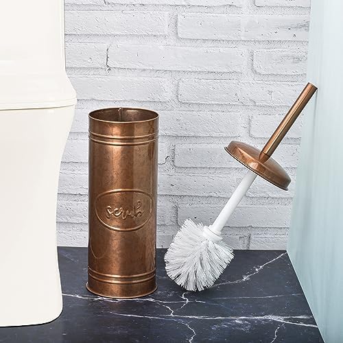 Autumn Alley Copper Toilet Brush and Holder Set