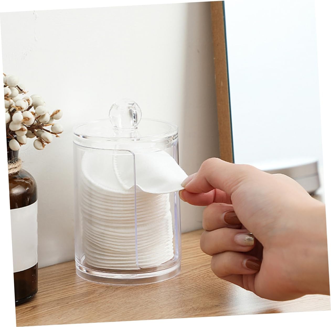 LIFKOME Compact Mouthwash Cup Holder for Daily Use