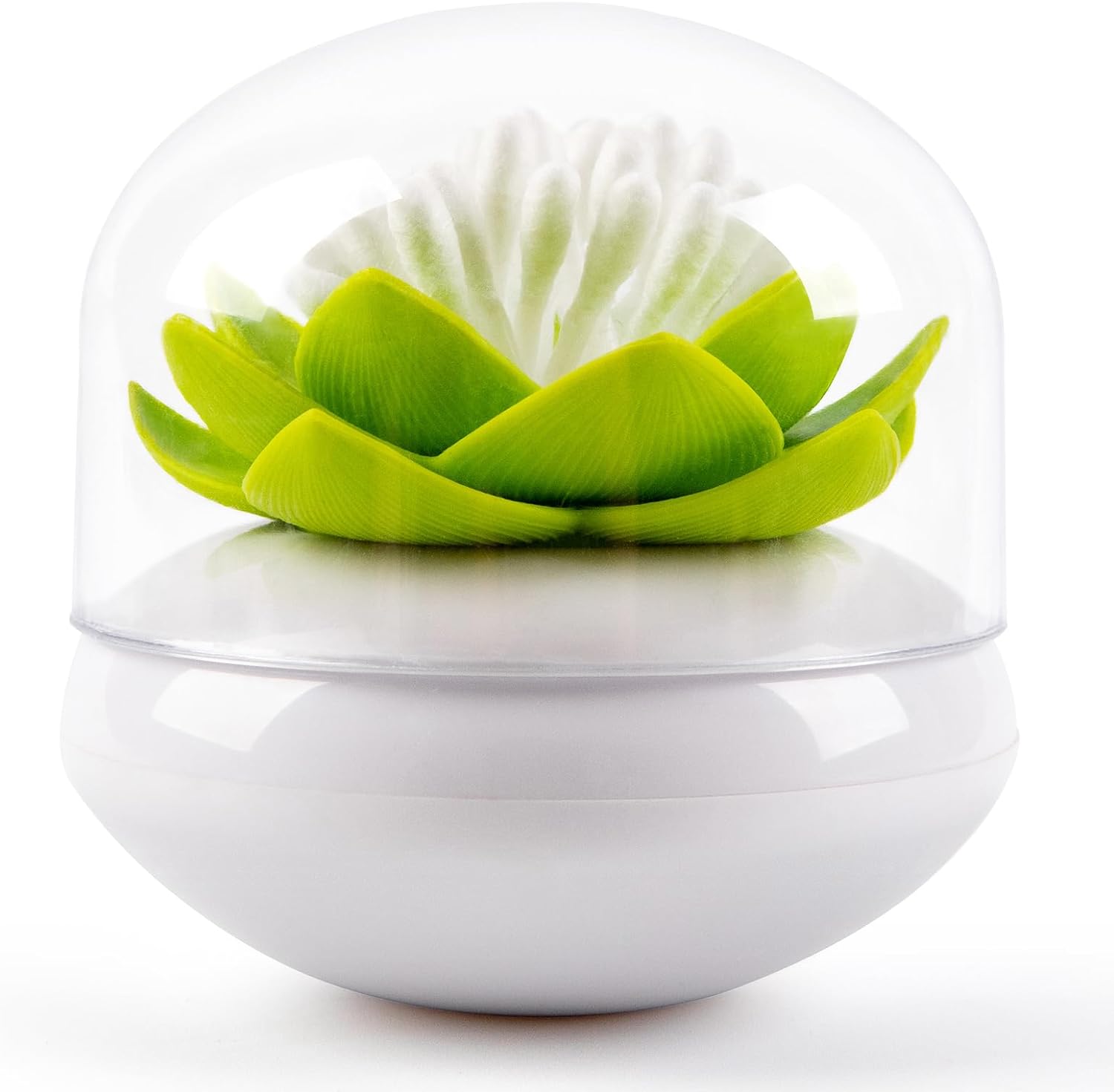 Bloss Lotus Cotton Swab Holder - Green 1