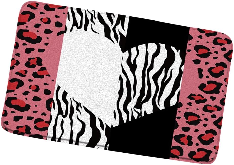 Leopard Print Bath Mat 16x24 Inch