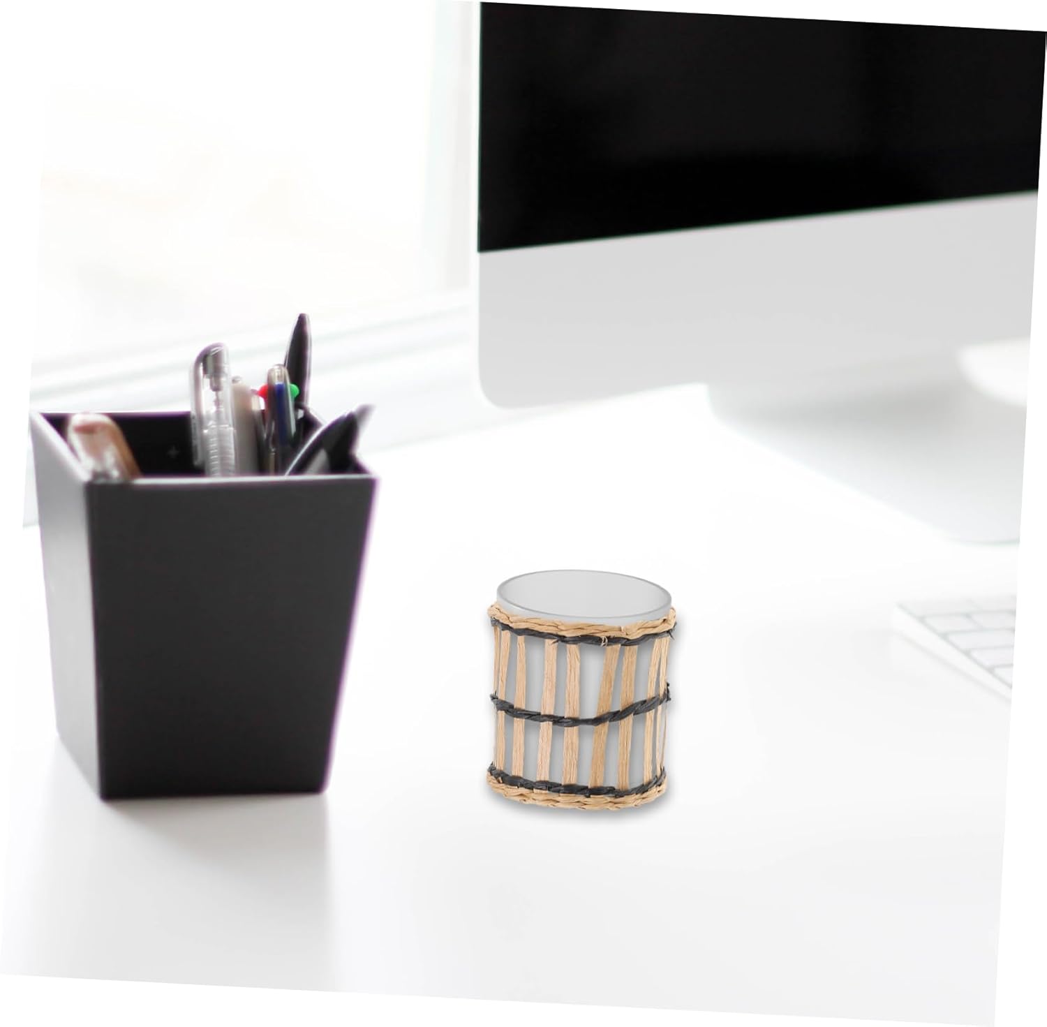 NAMOARLY Glass Cup Covers for Elegant Beverage Holders