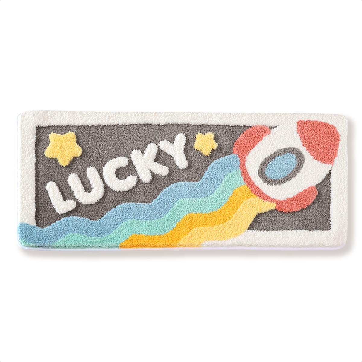 Tyrafry Cute Space Bath Rug Mat 16x31