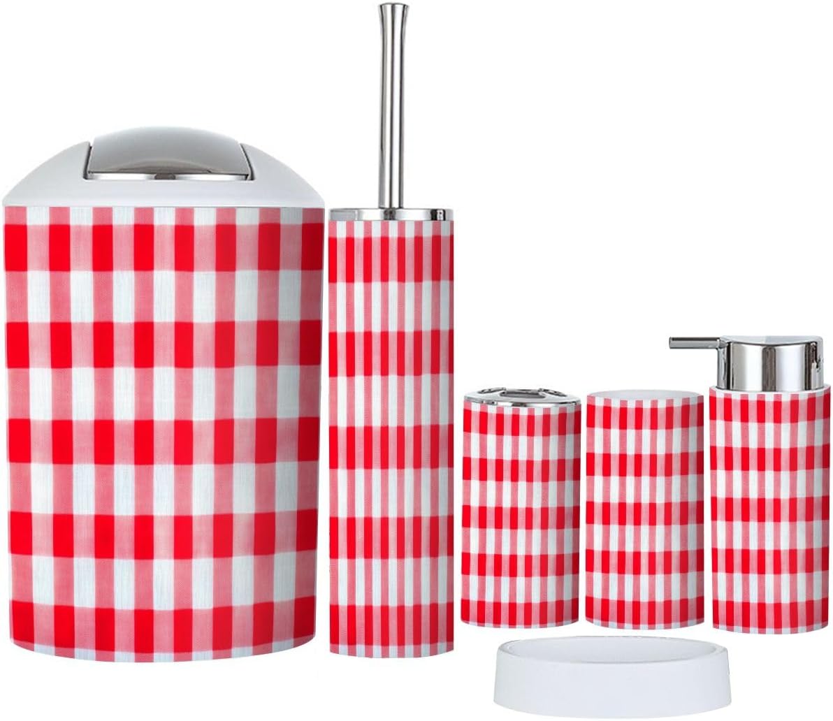 TRANQDEHOM 6-Piece Bathroom Accessory Set