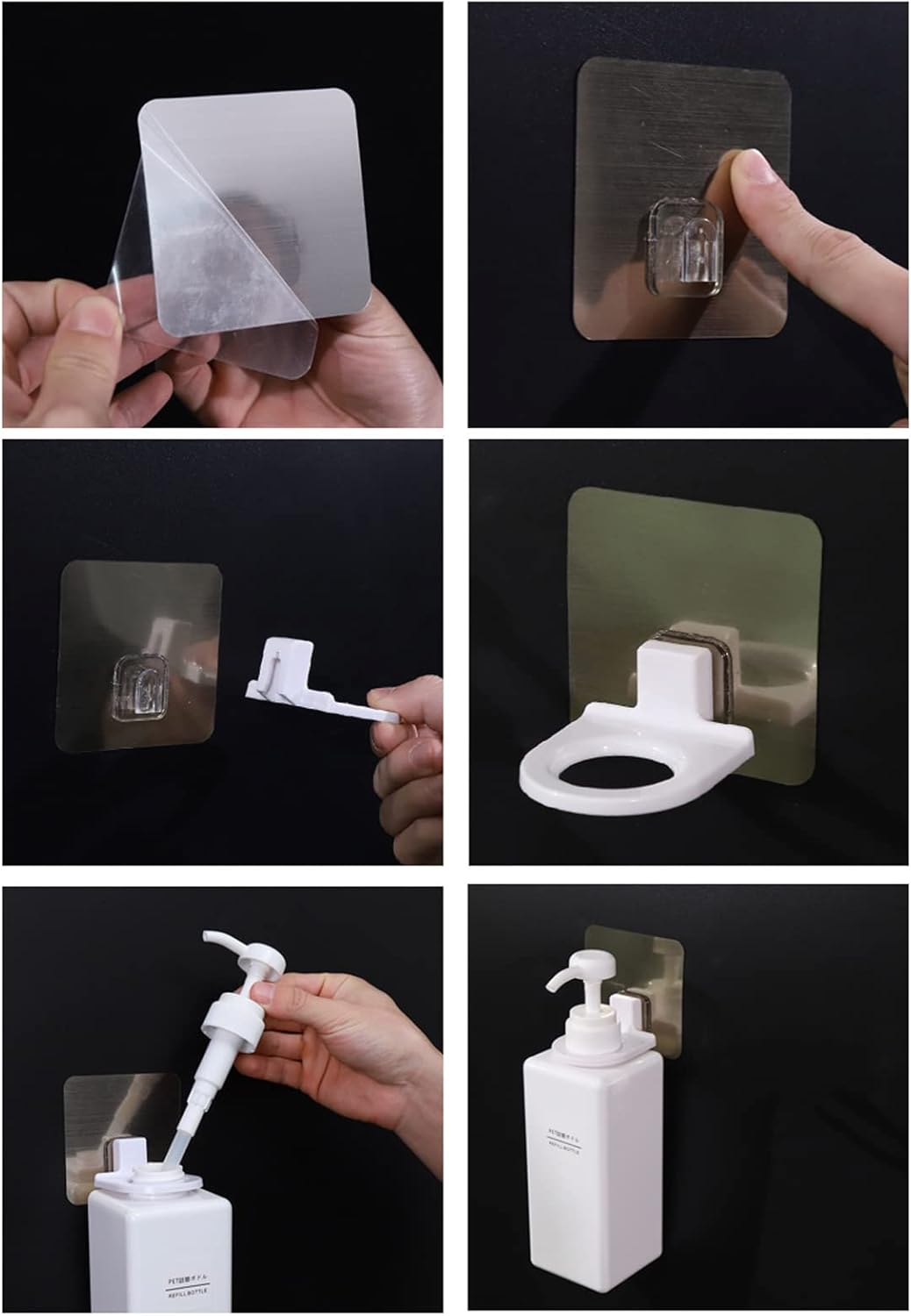 LIZEALUCKY Wall Mounted Shampoo Holder Hook
