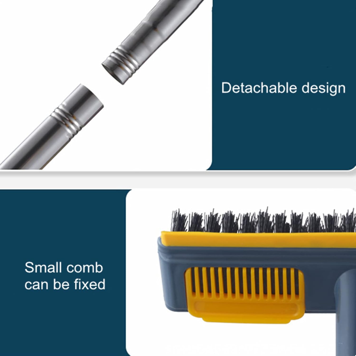 2 in 1 Floor Scrub Brush with Squeegee