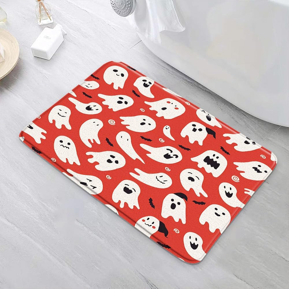 Halloween Ghost Bath Mat 16x24 Inch 1