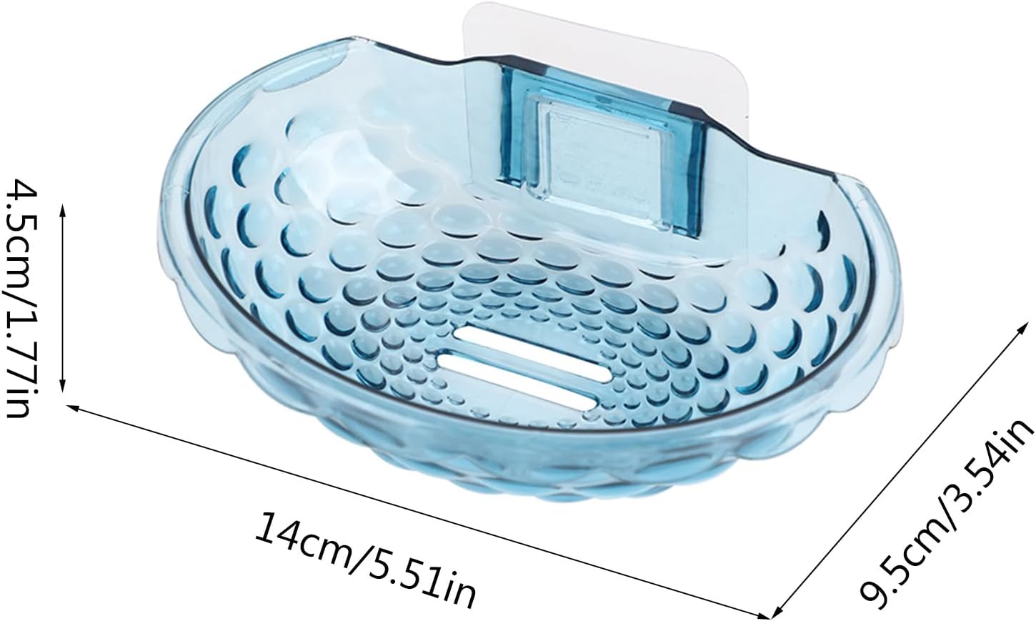 Staol Clear Wall Mounted Soap Dish Holder