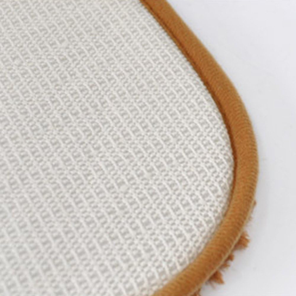 Nudsfuii 24 x 16In Shaggy Bath Rug - Red