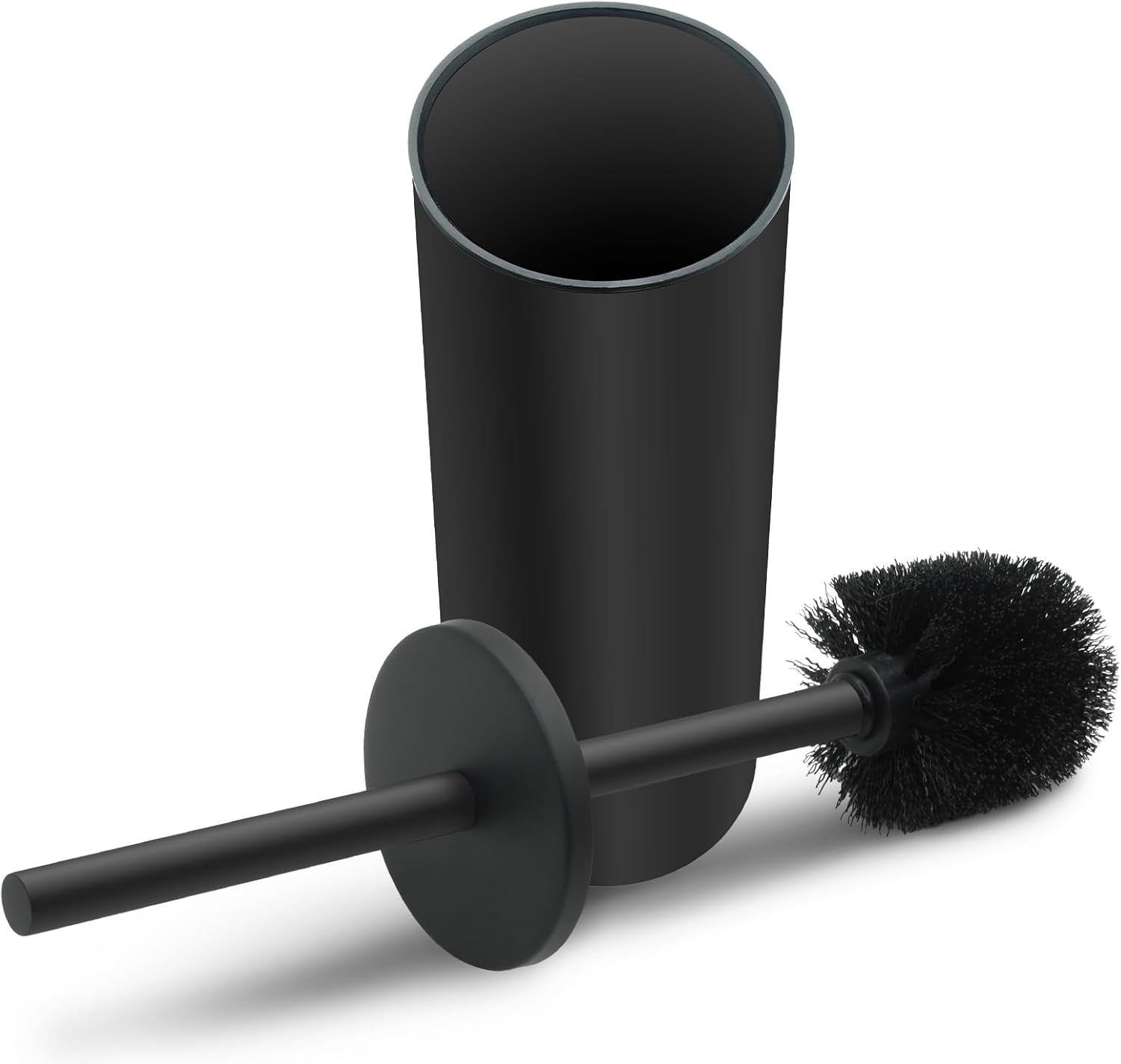 ZGELIN Stainless Steel Toilet Brush with Holder 1 Black
