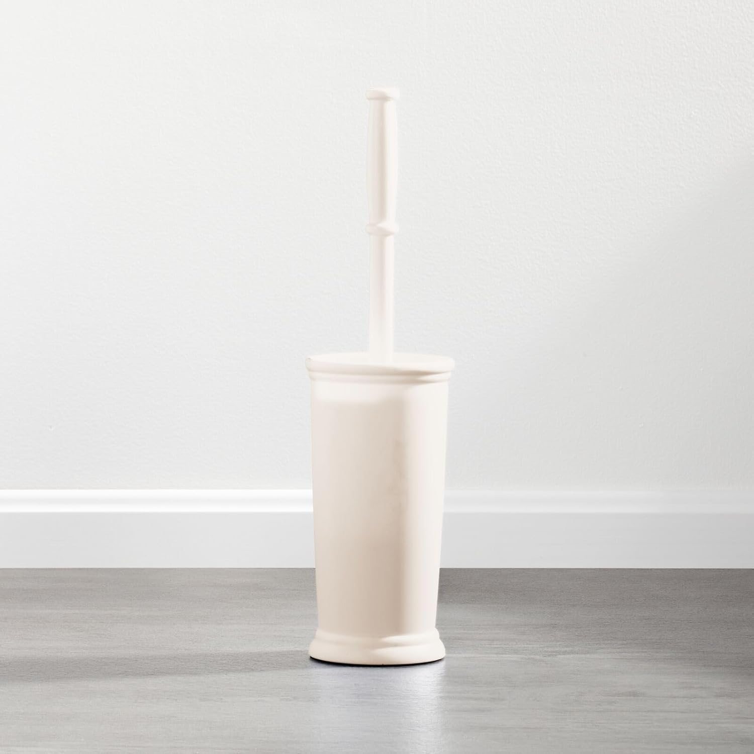 mDesign Toilet Bowl Brush with Modern Holder