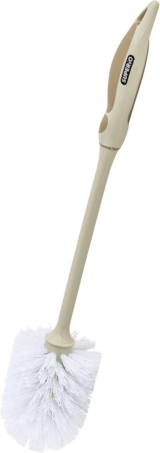 Superio Toilet Brush - Heavy Duty Cleaning Tool with Hook