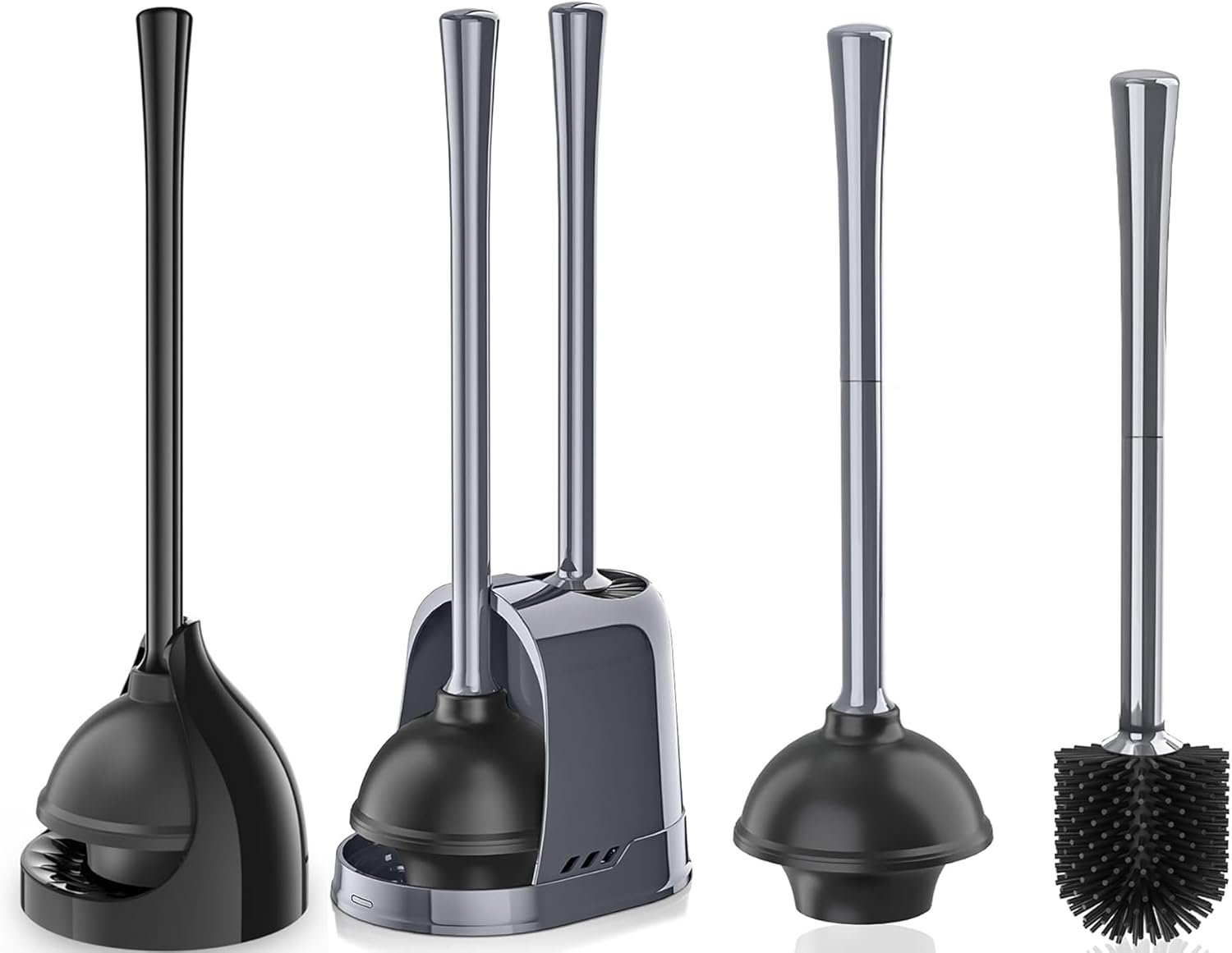 LOVLOY 2-in-1 Toilet Plunger and Brush Set