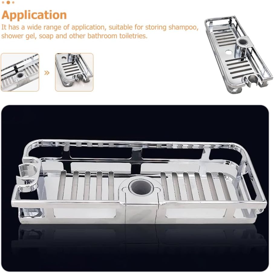 Cabilock Adjustable Shower Caddy with Storage