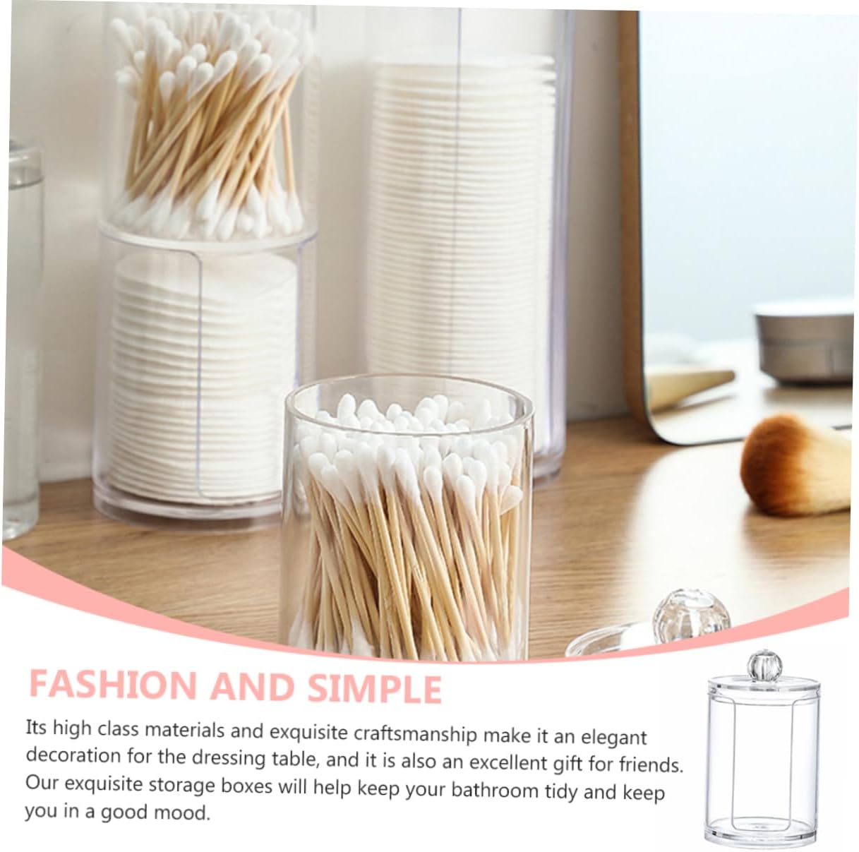 LIFKOME Compact Mouthwash Cup Holder for Daily Use
