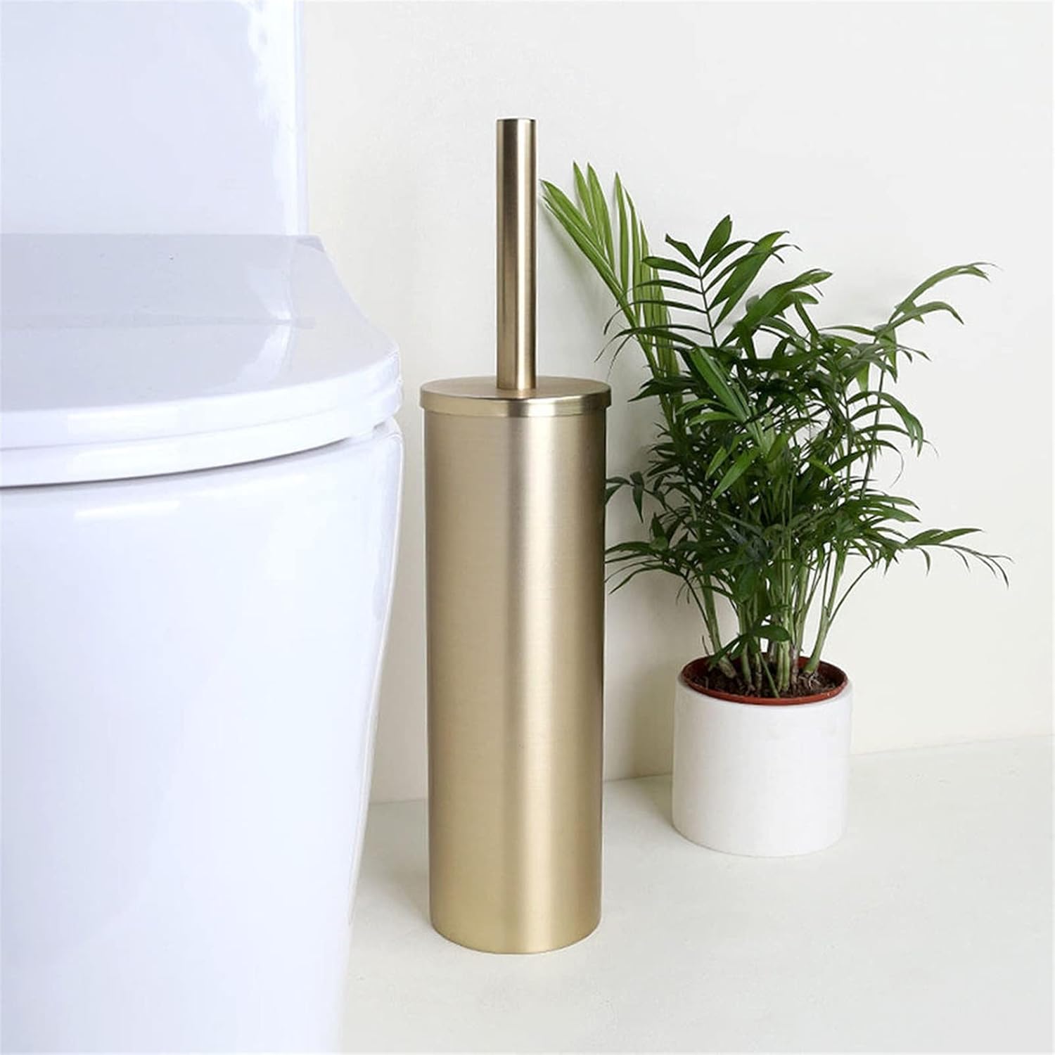 Toilet Brush and Holder Set with Plunger