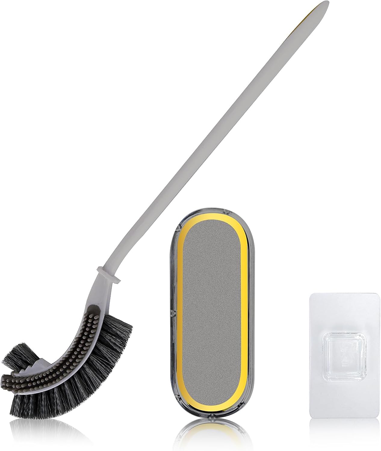 LINCAN Toilet Bowl Brush with Wall Holder Gray