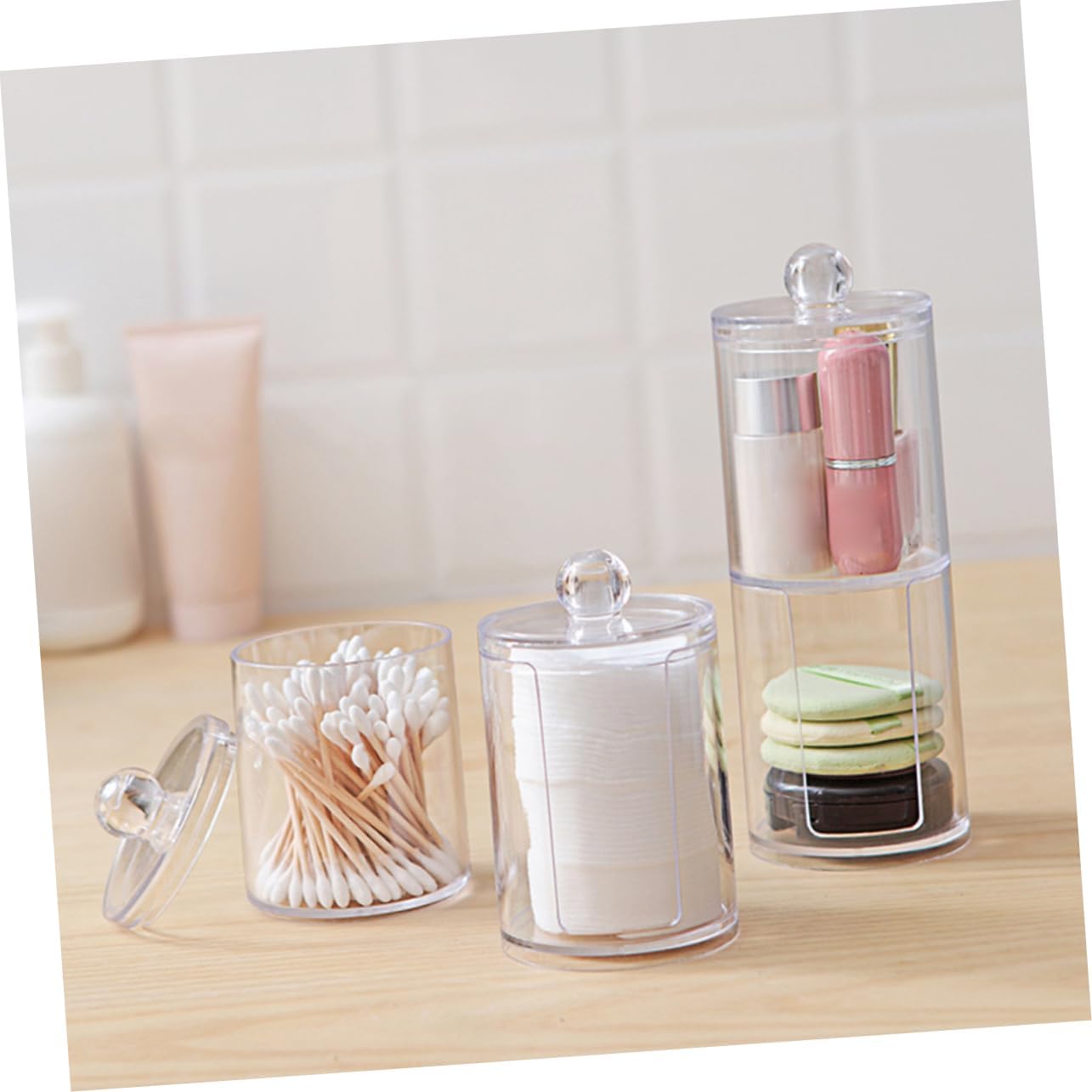 LIFKOME Compact Mouthwash Cup Holder for Daily Use