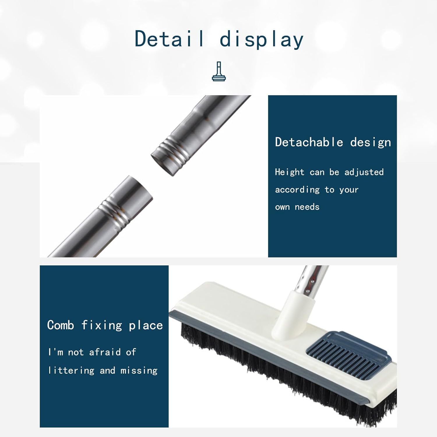 Versatile 2 In 1 Cleaning Brush for Bathroom Kitchen Walls
