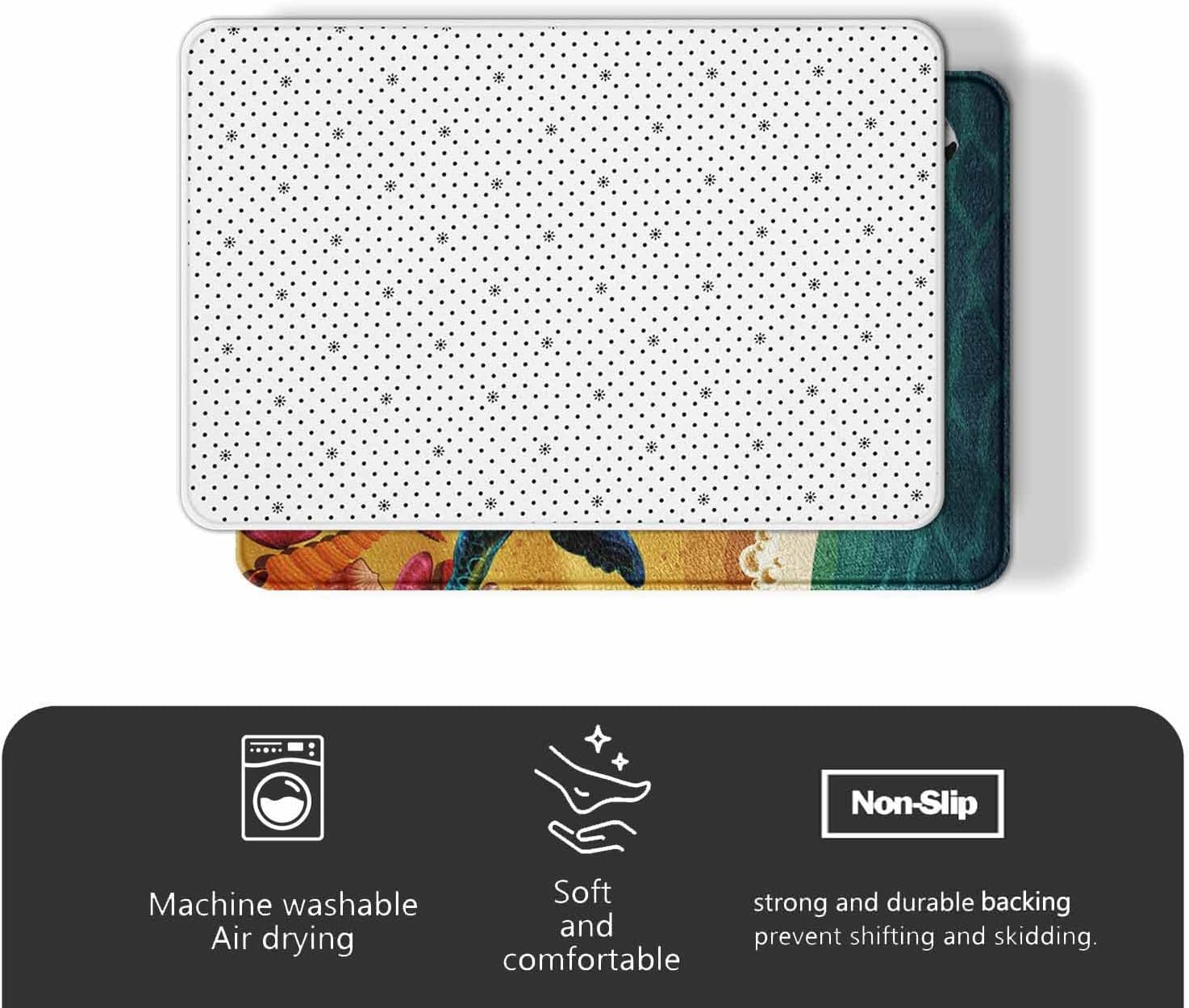 Feelyou Bass Fish Bath Rug 16x24 Inch Room Decor