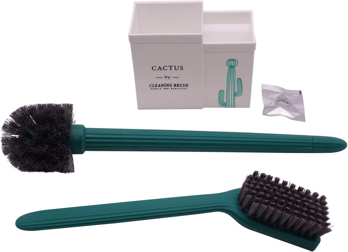 Edelvey Cactus Toilet Brush and Holder Set of Two 1
