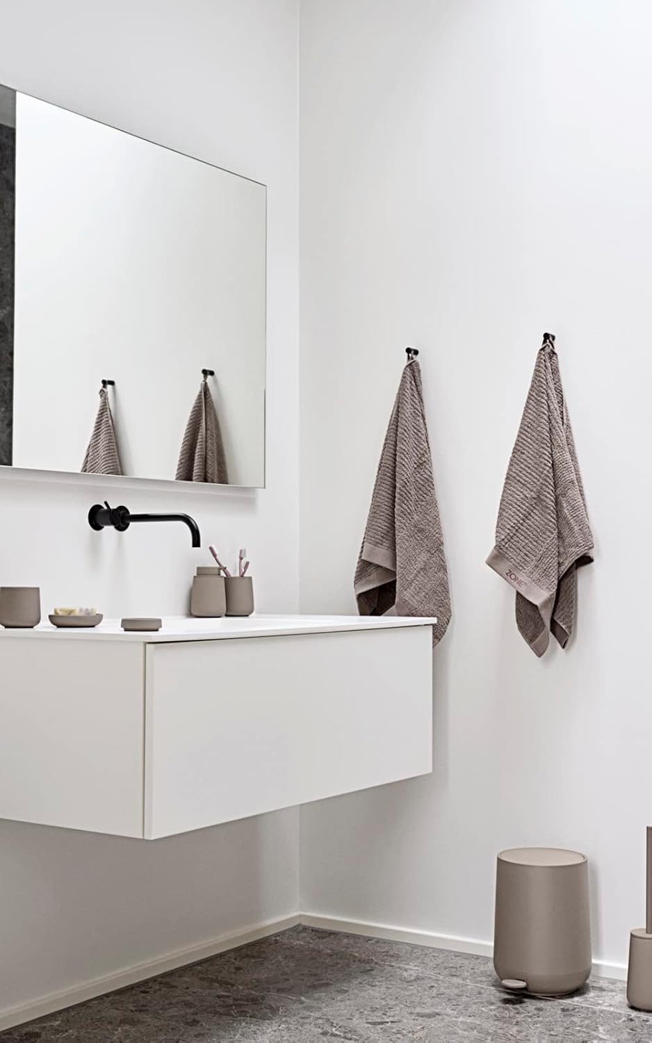 Zone Denmark Nova One Ceramic Toilet Brush with Holder 1