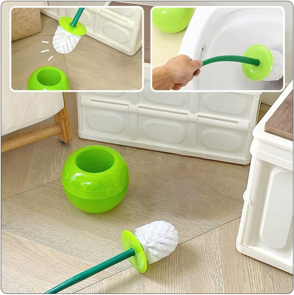 Tvoip Cherry Toilet Brush with Holder Set