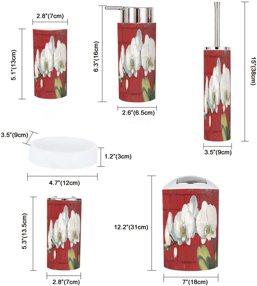 TRANQDEHOM Bathroom Accessory Set 6 Piece 1