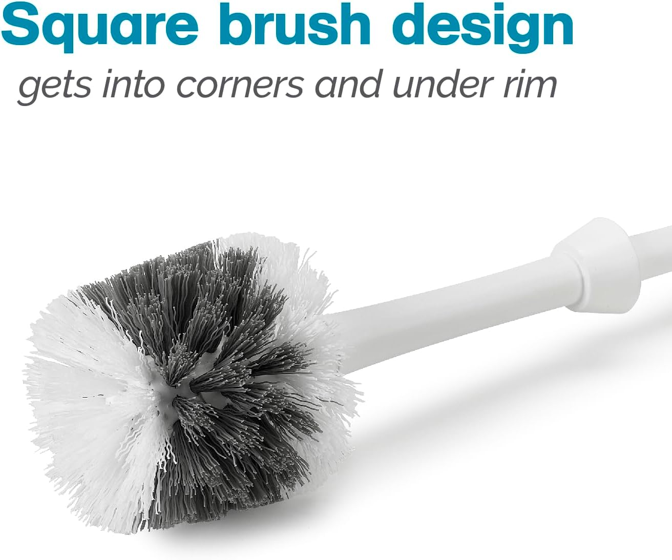 Polder Avant Toilet Brush Caddy with Twist-Remove Head