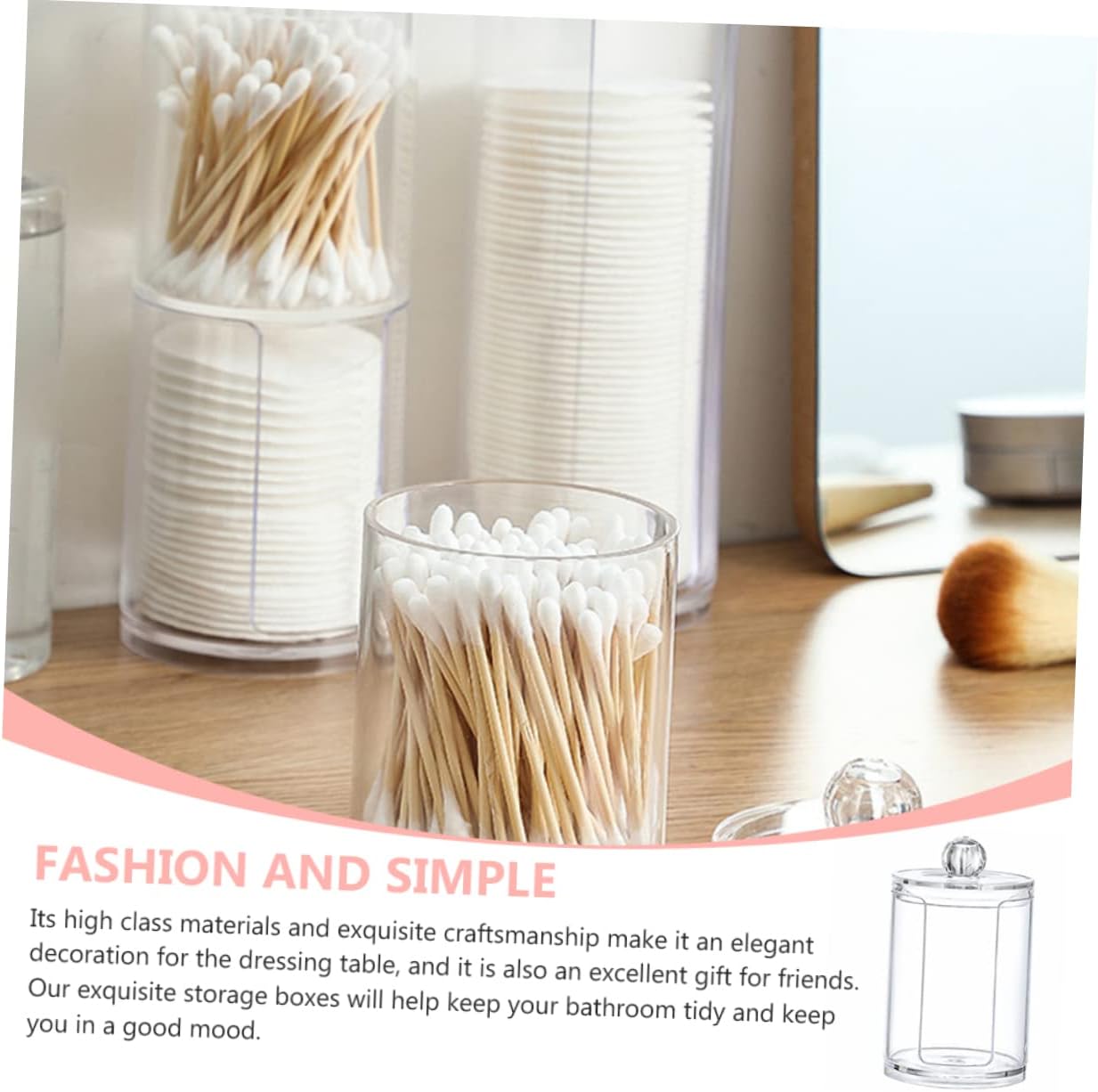 Cotton Pad Holder for Makeup Storage Stand