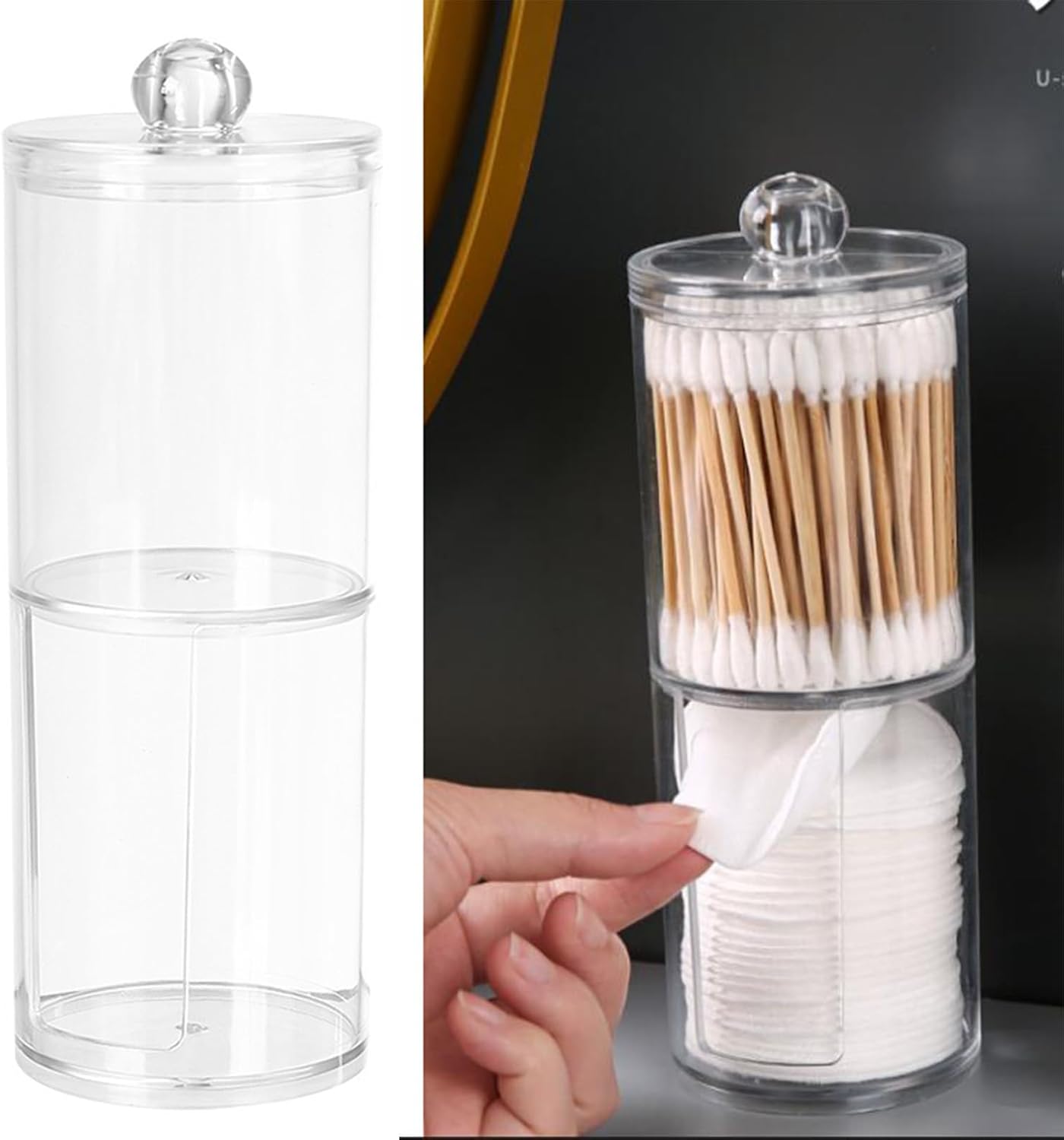 Belupai 2 Layer Cotton Swab Organizer