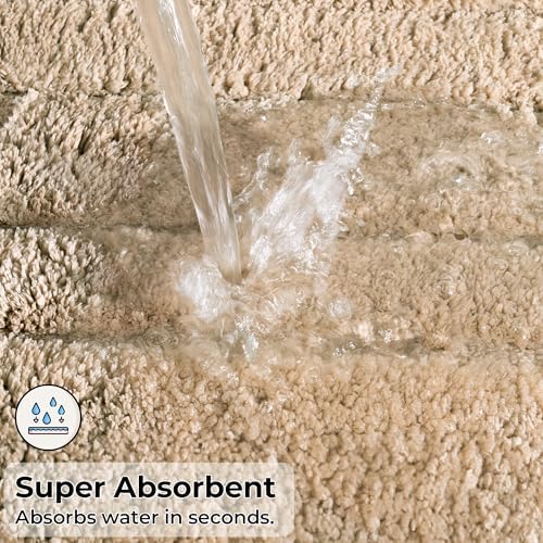 GRANNY SAYS 2-Piece Bath Rug Set Non-Slip Washable