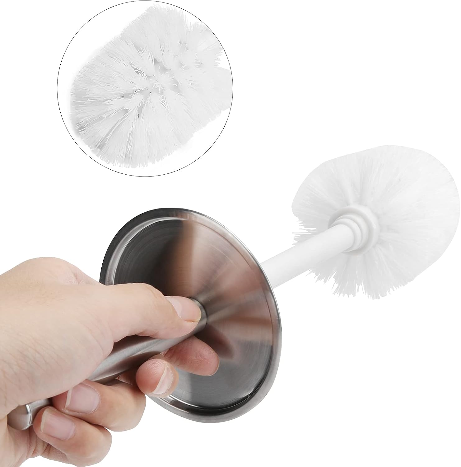 Kuuleyn Toilet Brush and Vented Holder Set