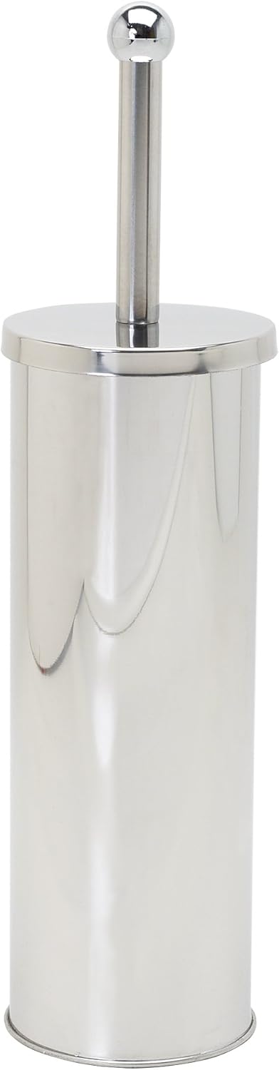 Zenna Home Toilet Brush Holder Set with Stainless Steel Brush