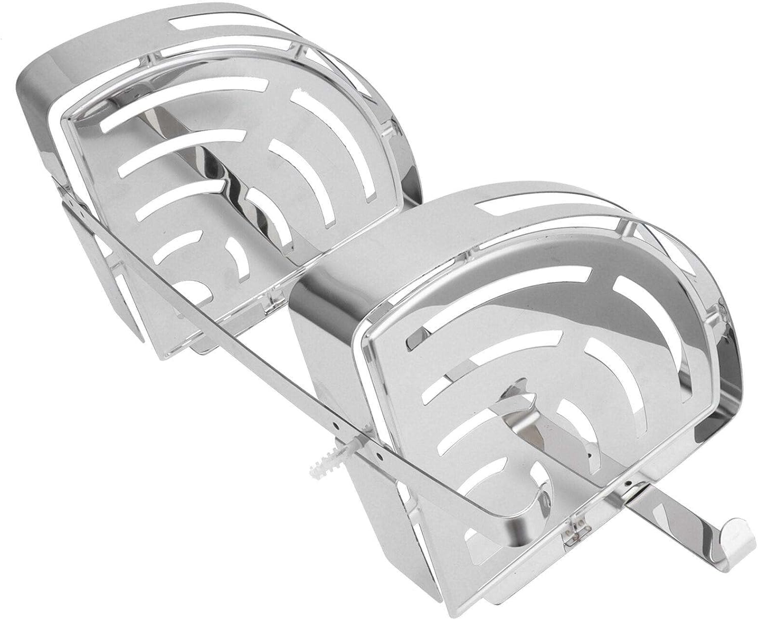 FINANCIALLY LIT 2-Tier Bathroom Corner Shelf Organizer