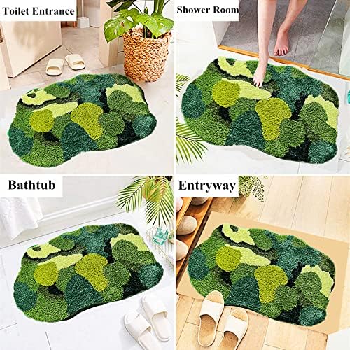 Grass Green Moss Bath Mat 315x236 Non Slip