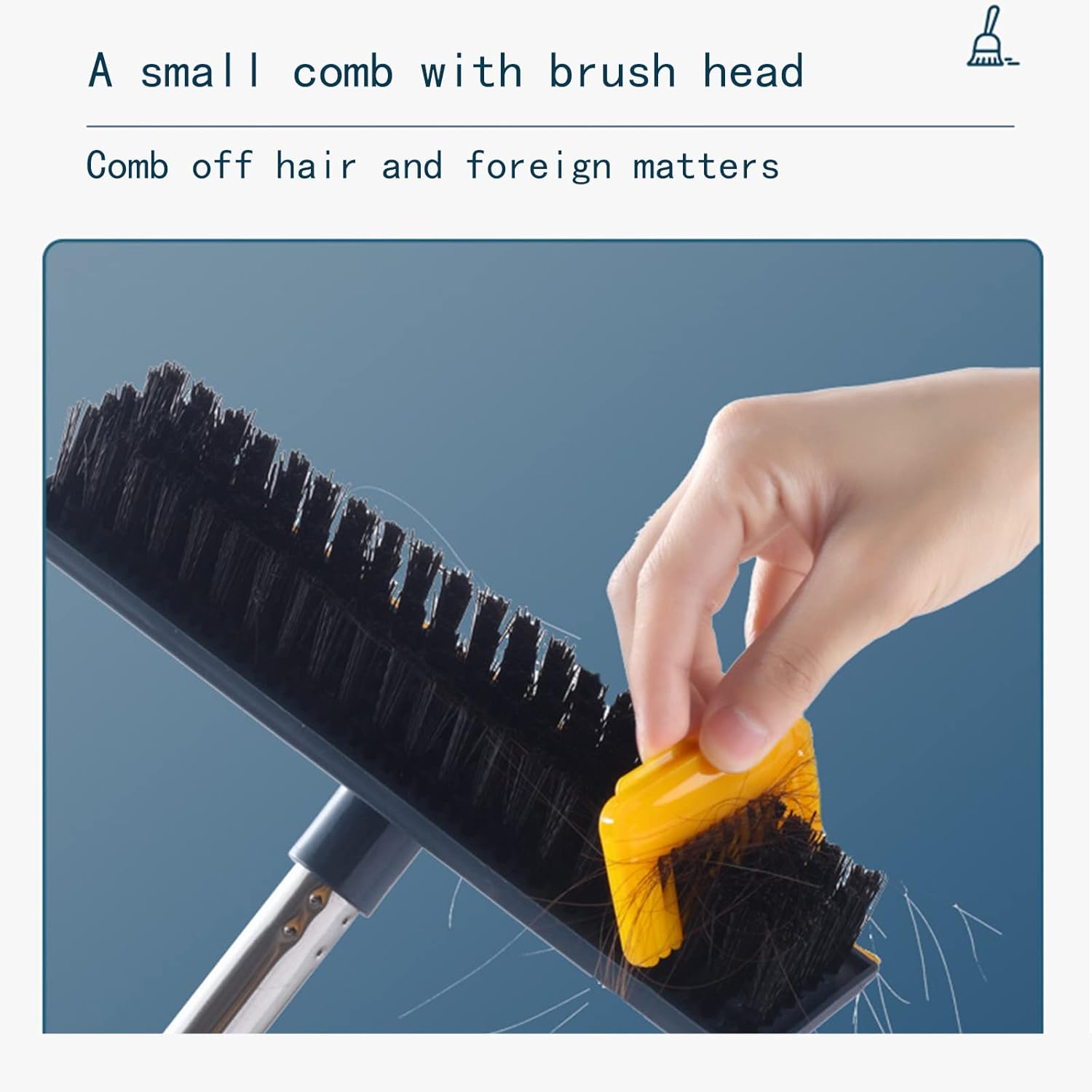 2 in 1 Floor Scrub Brush with Squeegee