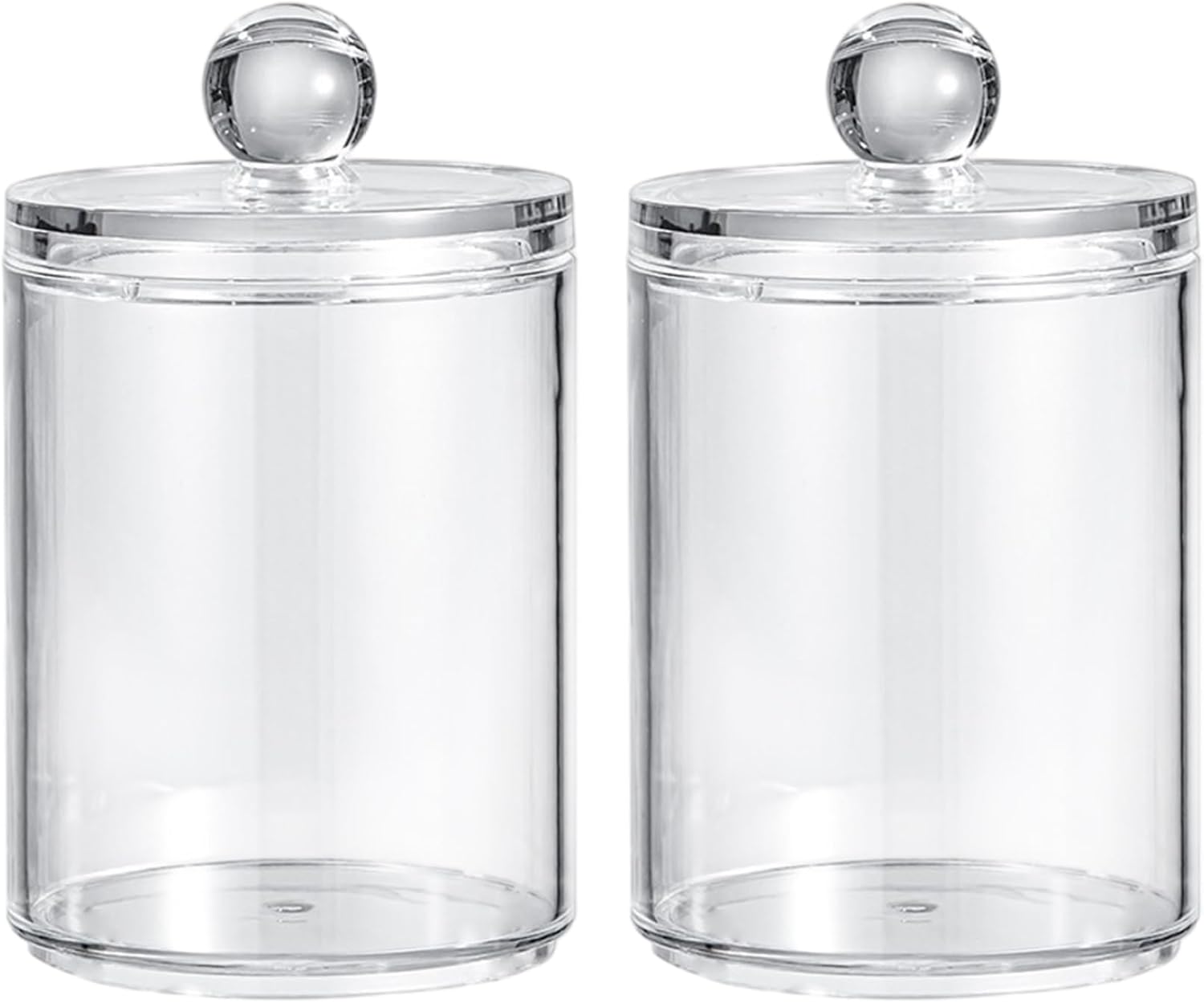 Heidouse 2Pcs Cotton Round Holder with Lid